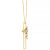 Diamond Polished Cross 18" Pendant Necklace (1/4 ct. t.w.) in 14k Gold