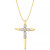 Diamond Polished Cross 18" Pendant Necklace (1/4 ct. t.w.) in 14k Gold