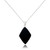 Marquise Onyx Teardrop Pendant and a Curb Chain