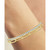 2-Pc. Diamond & Paperclip Link Bracelets (1/4 ct. t.w.) in 14k Gold-Plated Sterling Silver