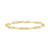 2-Pc. Diamond & Paperclip Link Bracelets (1/4 ct. t.w.) in 14k Gold-Plated Sterling Silver