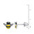 Children's Enamel Bumble Bee Stud Earrings in Sterling Silver