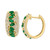 EFFY® Emerald (1-5/8 ct. t.w.) & Diamond (5/8 ct. t.w.) Hoop Earrings in 14k  Gold