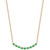 Sapphire (1-1/5 ct. t.w.) & Diamond (1/20 ct. t.w.) Curved Bar 17" Pendant Necklace in 14k Gold (Also in Emerald)