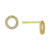Cubic Zirconia Circle Stud Earrings in Gold-Plated Sterling Silver, Created for Macy's