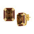 Chocolate Quartz (4 ct. t.w.) & Nude Diamonds (1/20 ct. t.w.) Stud Earrings in 14k Gold