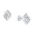 Diamond Navette Stud Earrings (1/2 ct. t.w.) in 14k White Gold