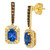 Blueberry Tanzanite (1-3/8 ct. t.w.) & Diamond (3/8 ct. t.w.) Drop Earrings in 14k Gold