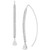 Lab Grown Diamond Pear & Round Threader Earrings (1-1/4 ct. t.w.) in 14k White Gold