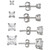 4-Pc. Set Cubic Zirconia Princess Stud Earrings in Sterling Silver, Created for Macy's