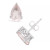 Pear-shape Gemstone Stud Earrings in Sterling Silver