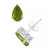 Pear-shape Gemstone Stud Earrings in Sterling Silver