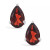 Pear-shape Gemstone Stud Earrings in Sterling Silver