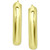 Small Polished Hoop Earrings in 18K Gold-Plated Sterling Silver, 1", Created for Macy's