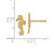 Seahorse Stud Earrings in 14k Gold
