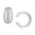 Cubic Zirconia Triple Row Ear Cuffs