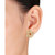 18K Gold Plated Sterling Silver Citrine and White Topaz Flower Earrings