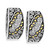 Balissima by EFFY® Diamond Small Hoop Earrings (1/8 ct. t.w.)  in Sterling Silver and 18k Gold