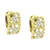 Cubic Zirconia Open Rectangle Clip-On Stud Earrings in 18k Gold-Plated Sterling Silver, Created for Macy's