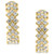 EFFY® Diamond Checkerboard Pattern Hoop Earrings (1 ct. t.w.) in 14k Gold