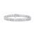 Diamond Double Row Bracelet (1 ct. t.w.) in Sterling Sliver
