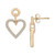 Diamond Heart Drop Earrings (1/2 ct. t.w.) in 14k Gold, Created for Macy's