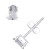White Topaz (1/2 ct. t.w.) Stud Earrings in 14K White Gold or 14K Yellow Gold