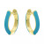 Enamel Small Huggie Hoop Earrings, 0.59", Created for Macy's