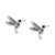 Cubic Zirconia Hummingbird Stud Earrings in Sterling Silver, Created for Macy's