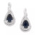 Sapphire (1-1/10 ct. t.w.) and Diamond (1/10 ct. t.w.) Stud Earrings in 14k Gold (Also Available in Emerald)