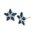 Sapphire (1-1/3 ct. t.w.) & Diamond (1/5 ct. t.w.) Flower Stud Earrings in 14k White Gold