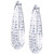 Crystal Pavé In & Out Oval Hoop Earrings in Sterling Silver, Created for Macy's