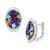 EFFY® Multi-Stones (5 ct. t.w.) and Diamond (3/8 ct. t.w.) Statement Earrings in Sterling Silver