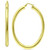 Oval Polished Hoop Earrings in 18k Gold-Plated Sterling Silver, 1-1/8", Created for Macy's