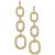 Diamond Pavé Chain Link Drop Earrings (5/8 ct. t.w.) in 14k White or Yellow Gold