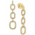 Diamond Pavé Chain Link Drop Earrings (5/8 ct. t.w.) in 14k White or Yellow Gold