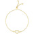 Open Heart Bolo Bracelet in 10k Gold