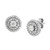 Diamond Halo Stud Earrings (1/2 ct. t.w.) in 14k White Gold