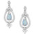 Opal (1/6 ct. t.w.) & Diamond (1/6 ct. t.w.) Elsa Drop Earrings in Sterling Silver