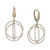 Orbital Circle Drop Earrings in 10k Gold