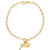Heart and Cross Charm Bracelet in 10k Gold