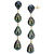 Cultured Tahitian Baroque Pearl (9-11mm) Drop Earrings in 14k Gold