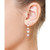 EFFY® Pink & White Cultured Freshwater Pearl (6-8mm) & Diamond (1/20 ct. t.w.) Drop Earrings in 14k Rose Gold