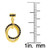 Black Spinel Interlocking Circle Drop Earrings (5/8 ct. t.w.) in 14k Gold-Plated Sterling Silver