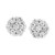 Diamond Cluster Stud Earrings (3/8 ct. t.w.) in 14k White Gold