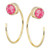 Pink Tourmaline Threader Earrings (1/2 ct. t.w.) in 14k Gold