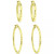 2-Pc. Set Textured Small Hoop Earrings, Created for Macy's