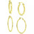 2-Pc. Set Textured Small Hoop Earrings, Created for Macy's