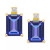 Tanzanite (1-1/5 ct. t.w.) & Diamond Accent Stud Earrings in 14k Gold (Also in Emerald, Ruby, & Sapphire)