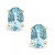 Aquamarine (3/4 ct. t.w.) Stud Earrings in 14K Yellow Gold or 14K White Gold
